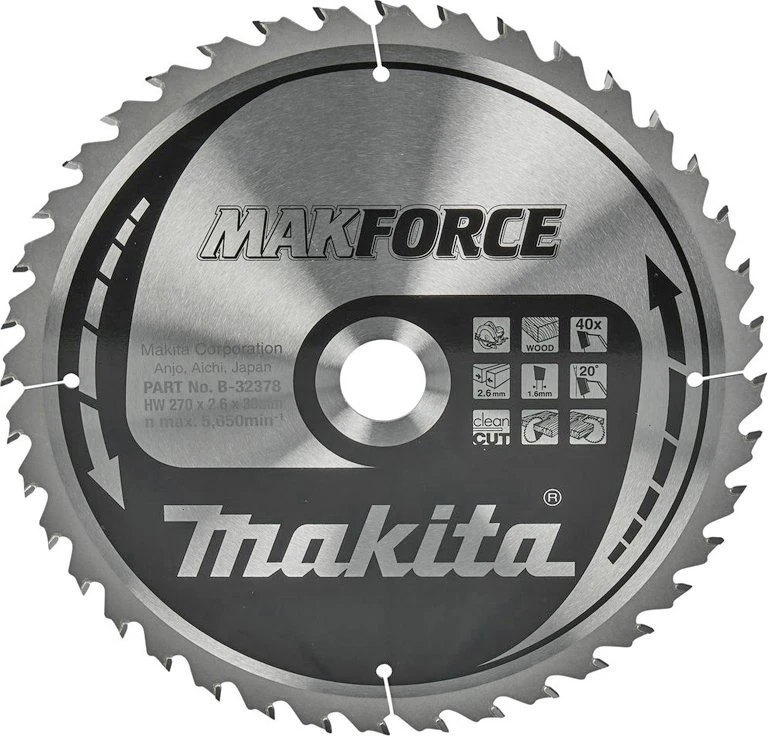 DISKINIS Pjūklas MAKITA 270x30x40z MAKFORCE WOOD