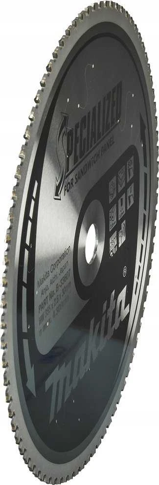 Makita B-33607 T.C.T. pjūklas 355X2.6X30mm 0° T80 SPECIALIZED daugiasluoknėms plokštėms