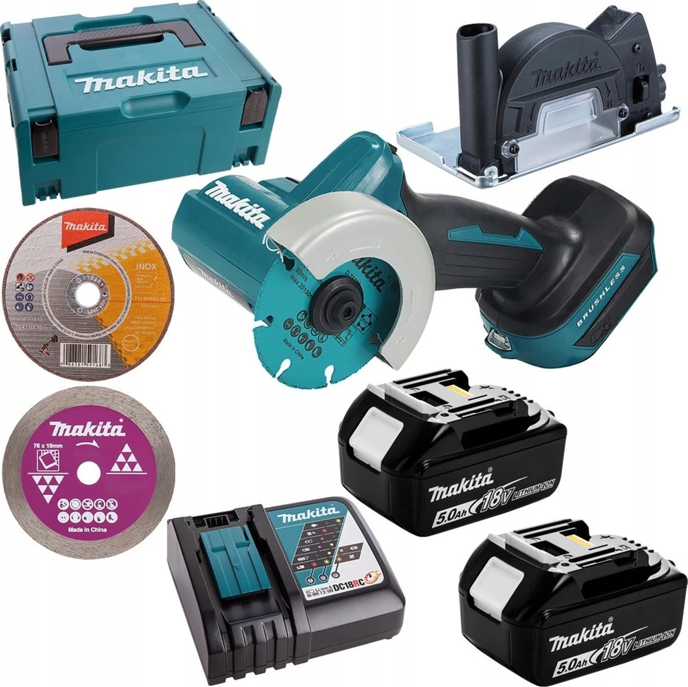 Makita MAKITA PRZECINARKA TARCZ. 76mm 18V DMC300RTJ 2x5,0Ah