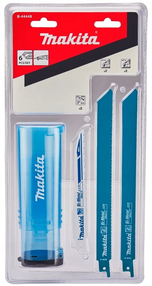 Makita Tiesinio pjūklo pjūklelių komplektas 6 Vnt. Metalui B-44448