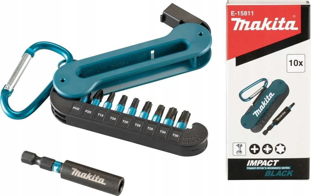 Makita IB 25 mm atsuktuvų antgalių rinkinys, 10 vnt.