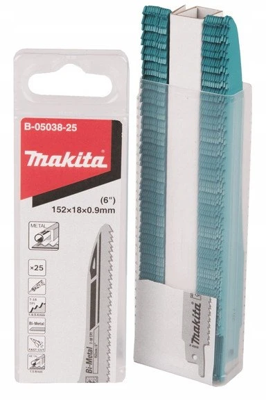 Makita SUPER EXPRESS Tiesinio pjūklo pjūkleliai BIM 152x0,9mm 7-18Tpi, 25Vnt., Metalui B-05038-25