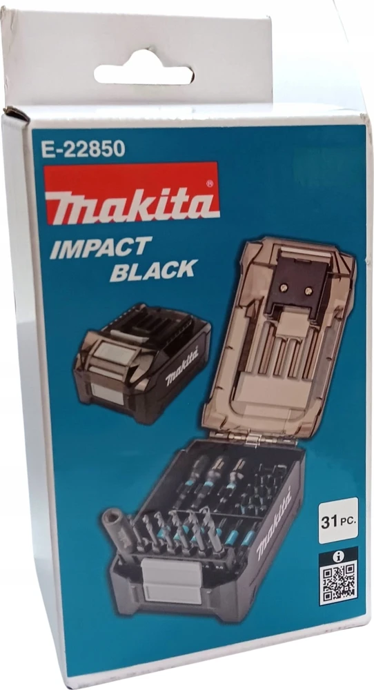 Makita IMPACT Juodas sukimo antgaliai XGT akumuliatoriaus formos dėkle E-22850