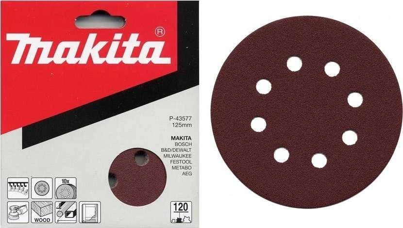 Makita Šlifavimo popierius 125MM K60 (10Vnt.) BO5021 P-43549