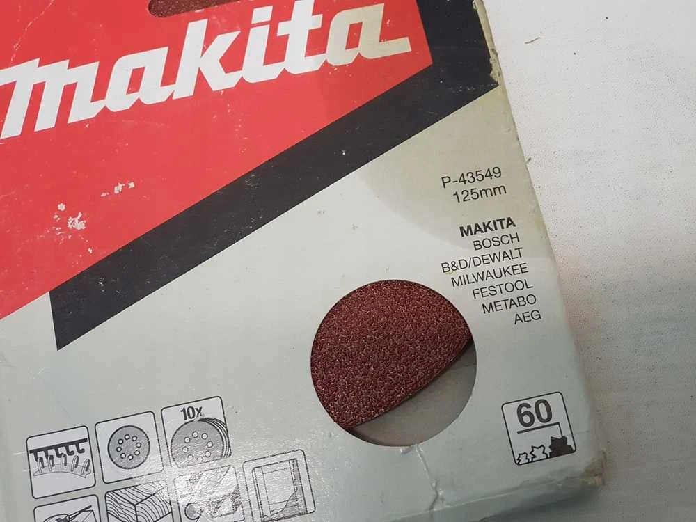 Makita Šlifavimo popierius 125MM K60 (10Vnt.) BO5021 P-43549