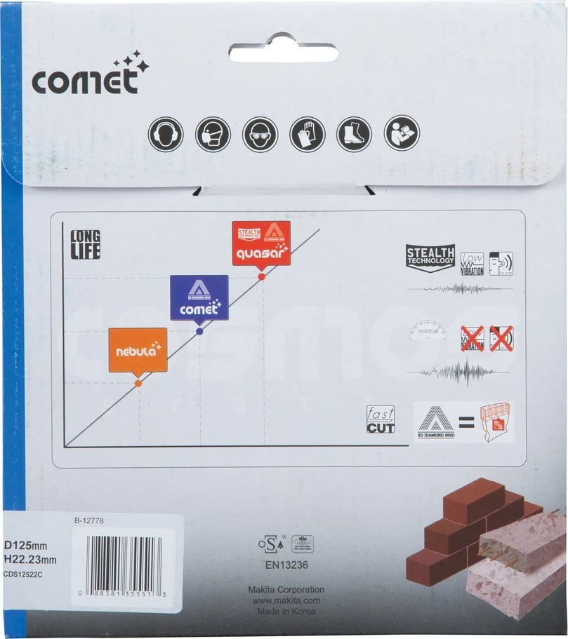 Makita Deimantinis diskas 125mm COMET RAPID B-12778