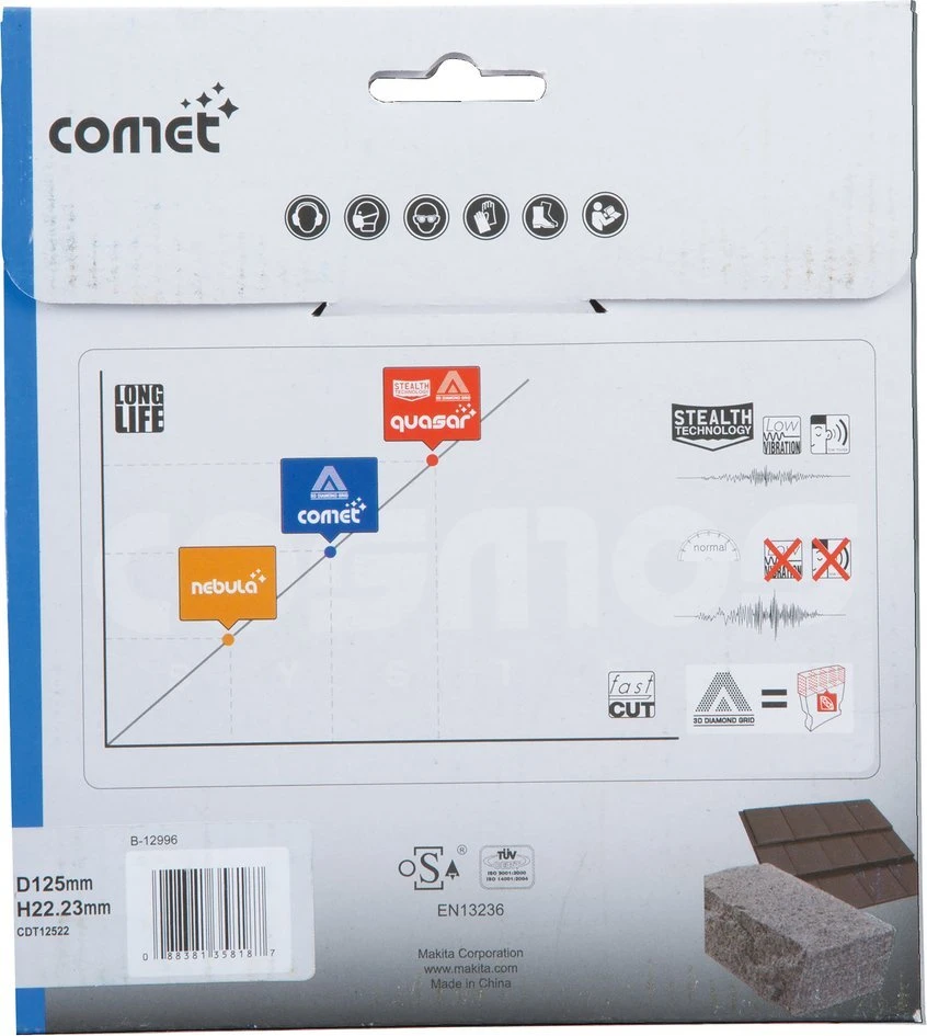 Makita Deimantinis diskas 125mm COMET B-12996