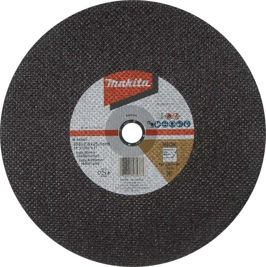 MAKITA PJOVIMO DISKAS METALUI 355mm x 2,8mm x 25,4mm /5vnt. INOX SKIRTAS LW1401