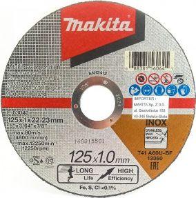 Makita Pjovimo diskas 125 X 1 MM nerūdijančiam plienui/metalui E-03040
