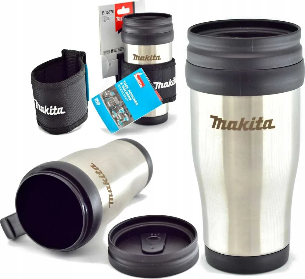 Makita Termosinis puodelis su laikikliu, skirtu kabinimui prie diržo. E-15578