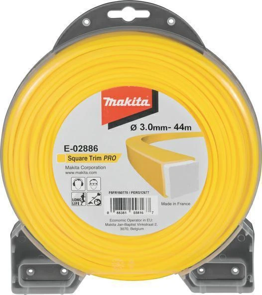Makita Trimeriai 3,0mm/44m kvadratinis valas E-02886
