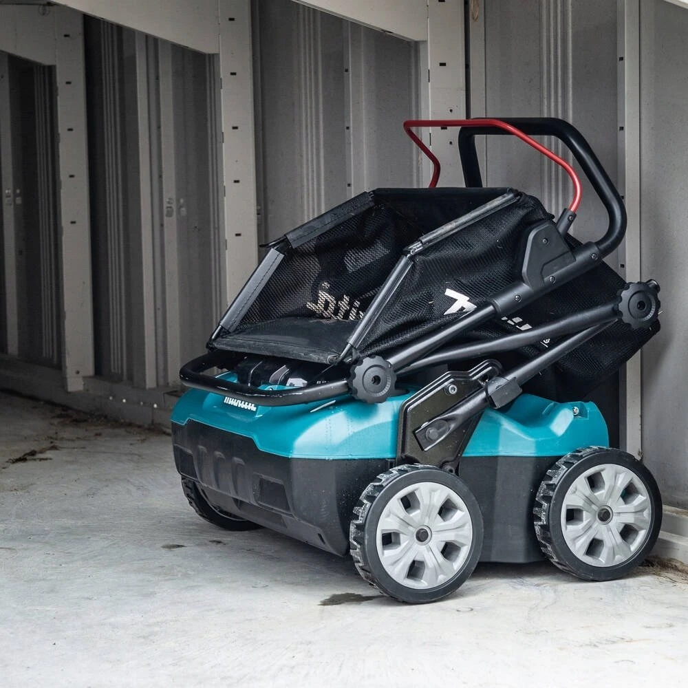 Makita UV001GZ akumuliatorinis skarifikatorius 40Vmax, XGT, BL variklis, plotis 38 cm, žolės surinktuvas 50 l