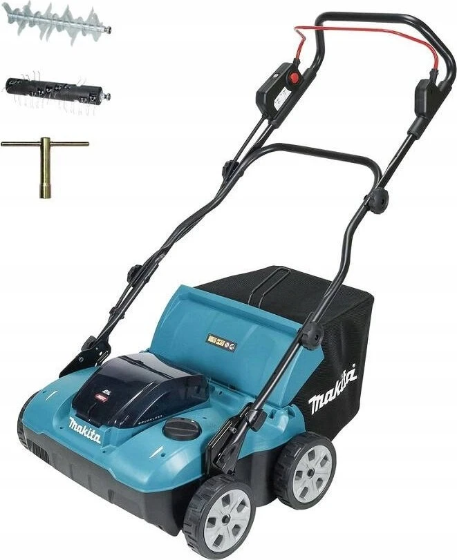 Makita UV001GZ akumuliatorinis skarifikatorius 40Vmax, XGT, BL variklis, plotis 38 cm, žolės surinktuvas 50 l