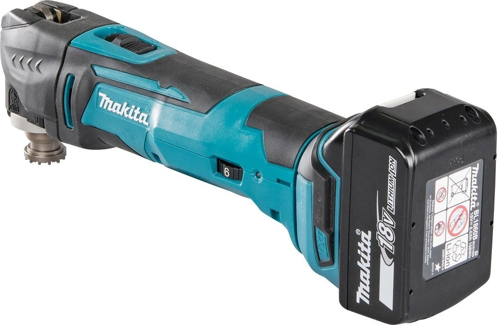 MAKITA DAUGIAFUNKCINIS ĮRANKIS 18V 2 x 3.0Ah Li-ION + PRIEDAI + MAKPAC DĖKLAS