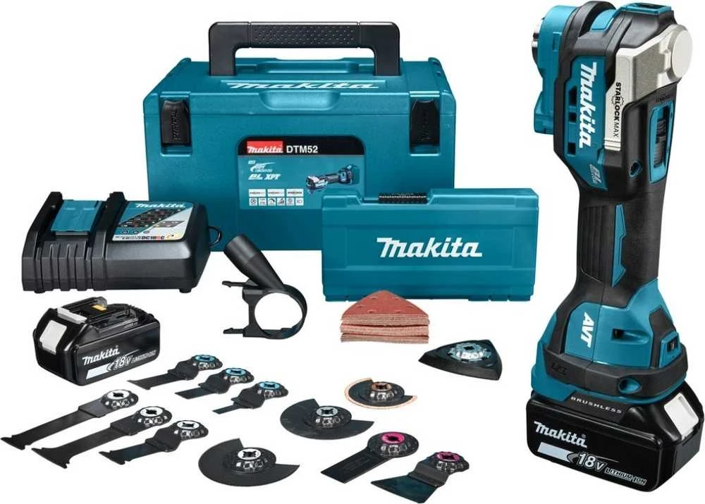MAKITA MULTI TOOL 18V 2x3.0Ah STARLOCK MAX DTM52RFJX2