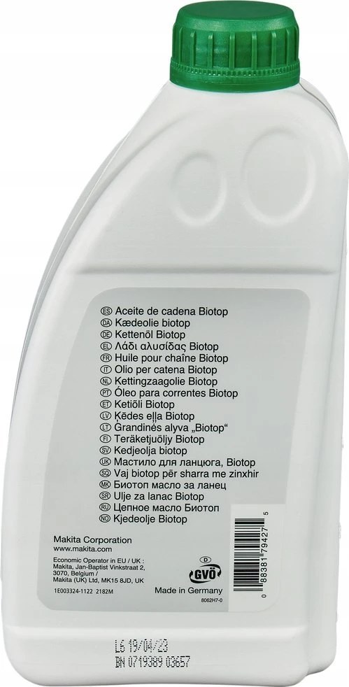 Makita Grandinės alyva (BIOTOP) 1L 1910U0-9