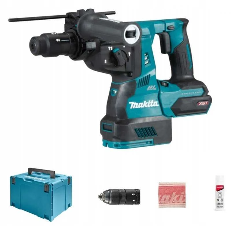 Makita HR004GZ01 Perforatorius XGT, 2,9 J, 28mm; 4,1kg, bešepetėlinis variklis, greitojo keitimo griebtuvas, AVT; XPT; "Z" versija - komplektuojamas be akumuliatoriaus ir kroviklio