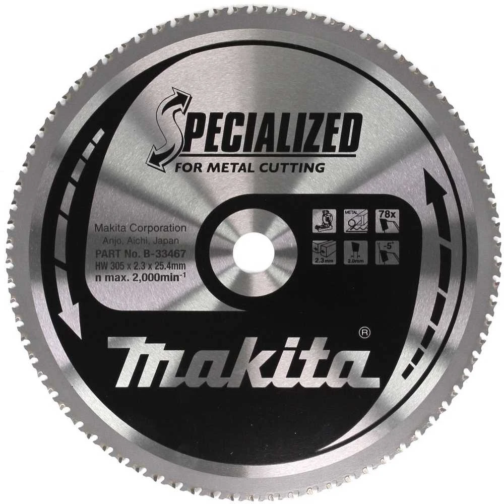 MAKITA PIŁA TARCZOWA 305x25,4x78z SPECJALIZED CIENKA BLACHA