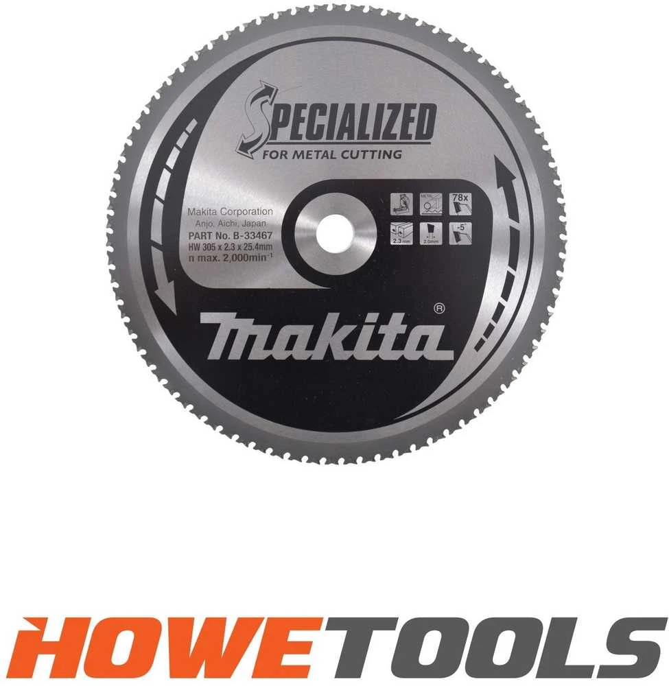 MAKITA PIŁA TARCZOWA 305x25,4x78z SPECJALIZED CIENKA BLACHA