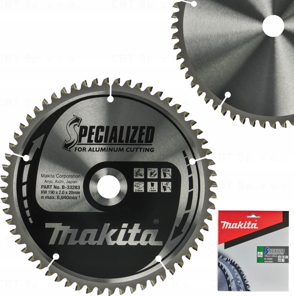MAKITA DISKINIS PJŪKLAS 190x20x60z SPECIALIZED ALIUMINIUI