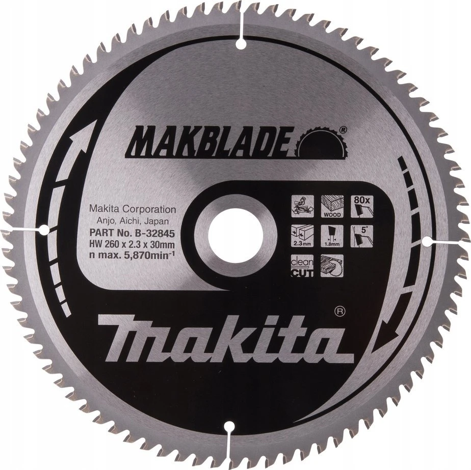 Makita pjovimo diskas 305x2,1x25,4 mm Makita B-33439