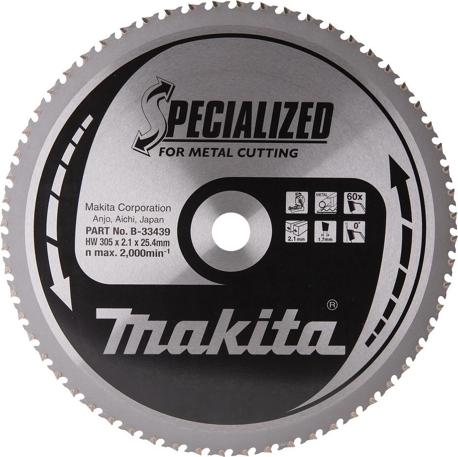 Makita pjovimo diskas 305x2,1x25,4 mm Makita B-33439