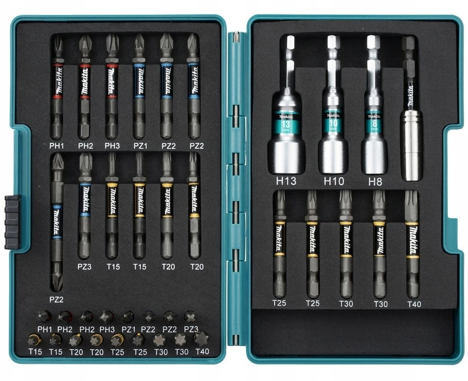 Makita Smūginių sukimo antgalių rinkinys Impact PREMIER, 38 vnt. E-26179