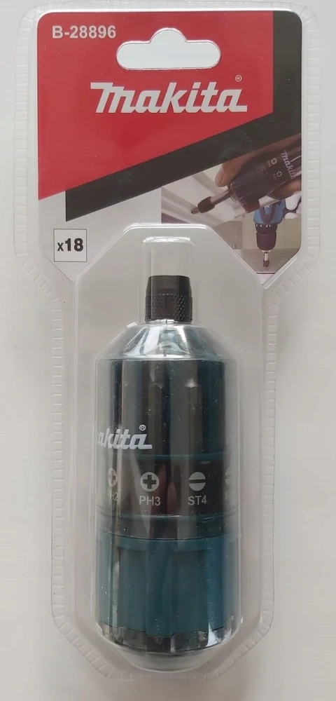 Makita Sukimo antgalių komplektas 18 vnt. B-28896