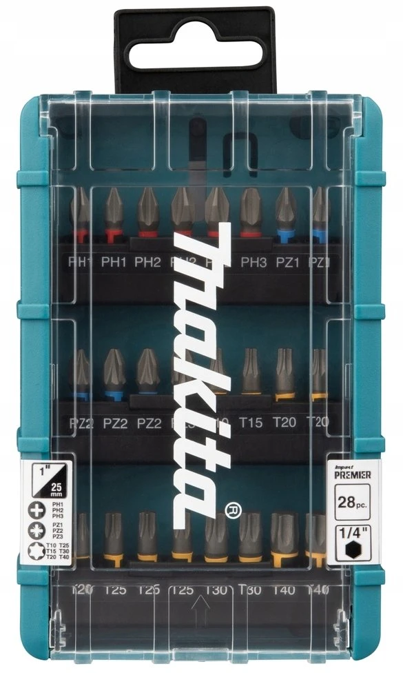 Makita Smūginių sukimo antgalių rinkinys Impact Premier, 28 vnt. E-25068