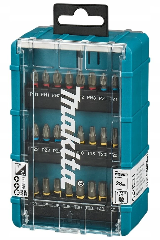Makita Smūginių sukimo antgalių rinkinys Impact Premier, 28 vnt. E-25068