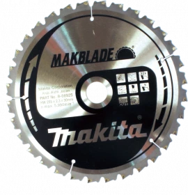 Makita T.C.T. pjūklas MAKBLADE 255X2.3X30mm 5° T32 B-08925 T.C.T • 255 x30 mm • T32 • 5° • Medienai
