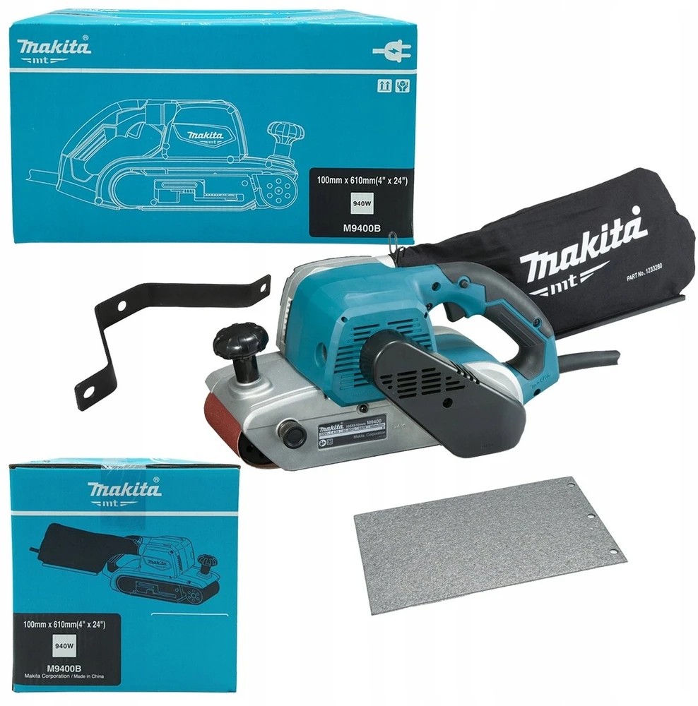 MAKITA šlifuoklis juostinis 940W M9400B 100x610mm /MT