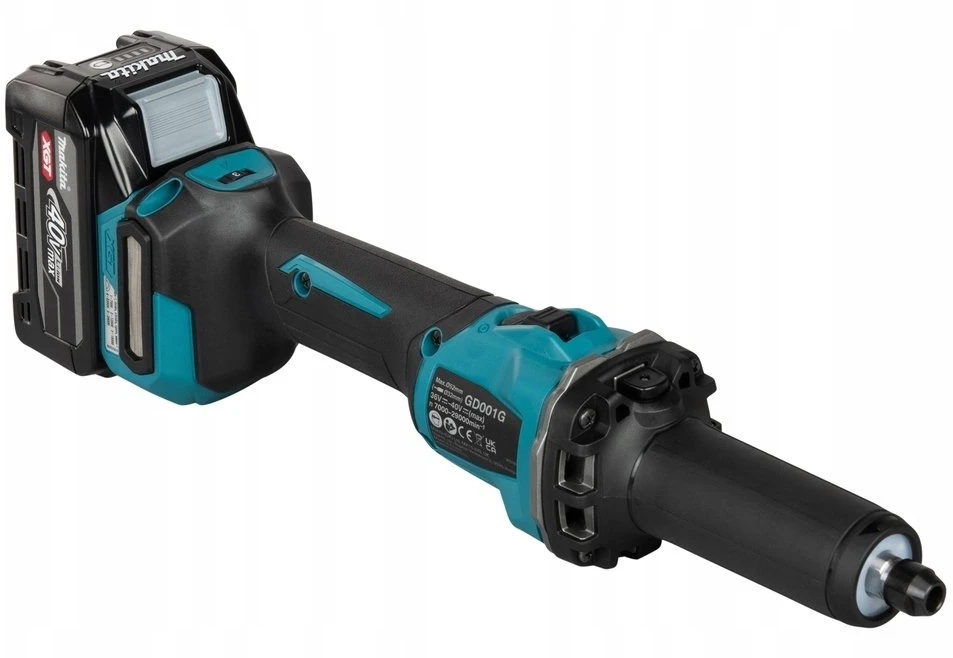 Makita GD001GZ Akumuliatorinis tiesinis šlifuoklis XGT, 40V, ø 6 mm 29 000 min-1, Be akumuliatorių ir kroviklio!