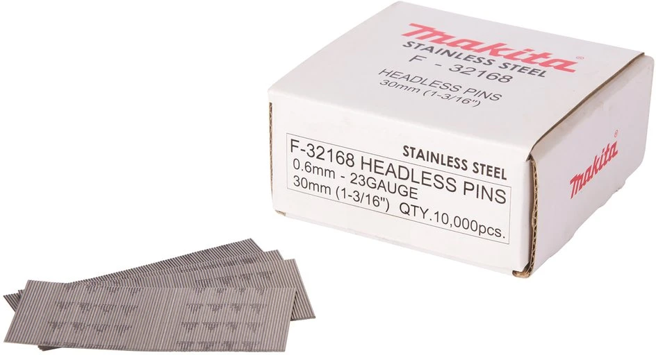 Makita Smeigės 0,6X30MM, INOX P30S, 10.000 Vnt. F-32168 Smeigės 0,6X30MM, INOX P30S, 10.000 Vnt. RST, BTP350, AF5000HP