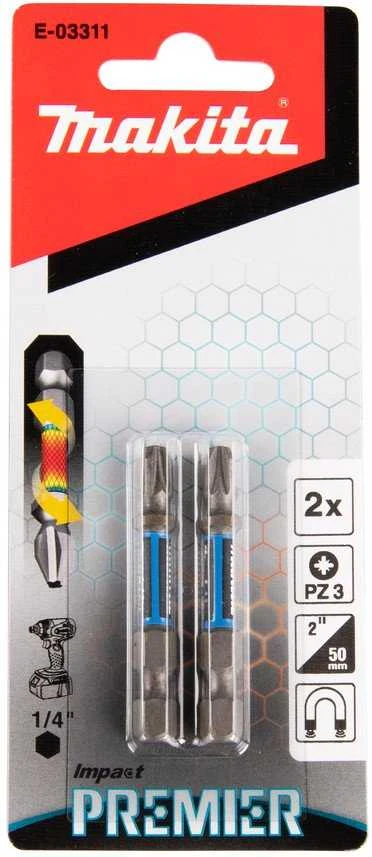 Makita IMPACT TORSION SCREW BIT PZ3-50MM 2PCS