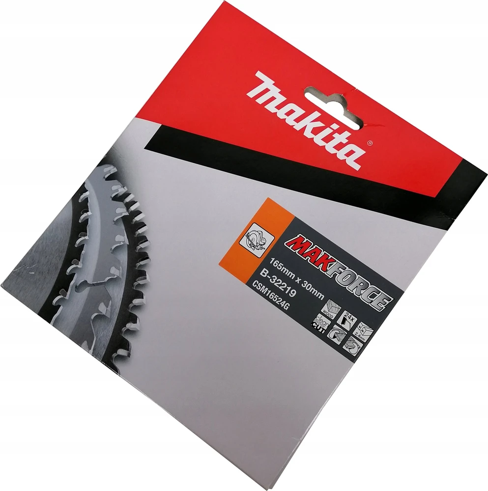 Makita Sukepintos medienos pjūklas MAKFORCE 165*30MM 24Z