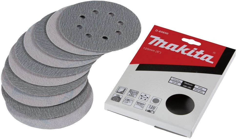 Makita šlifavimo popierius Kl 125mm K120(10)