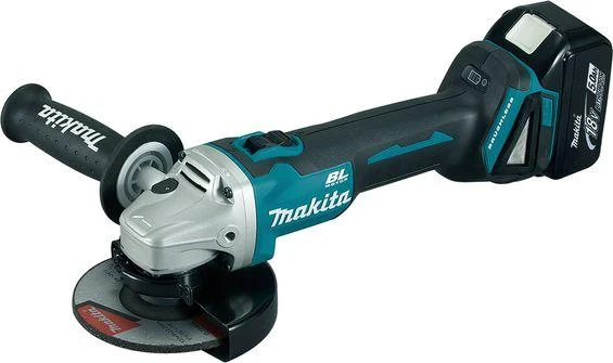 Makita Akumuliatorinis kampinis šlifuoklis DGA504ZJ 18V, 125mm su lagaminu (Be akum. ir kroviklio)