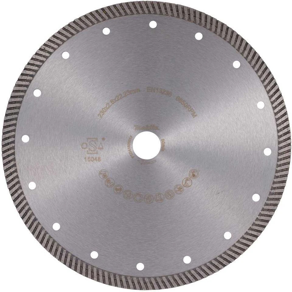 MAKITA DEIMANTINIS DISKAS 230×22,23mm SEGMENTINIS (SAUSAM/ŠLAPIAM PJOVIMUI) BETONUI, AKMENIUI