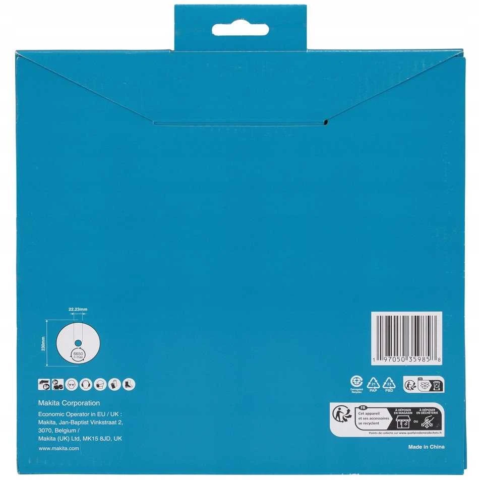 MAKITA DEIMANTINIS DISKAS 230×22,23mm SEGMENTINIS (SAUSAM/ŠLAPIAM PJOVIMUI) BETONUI, AKMENIUI