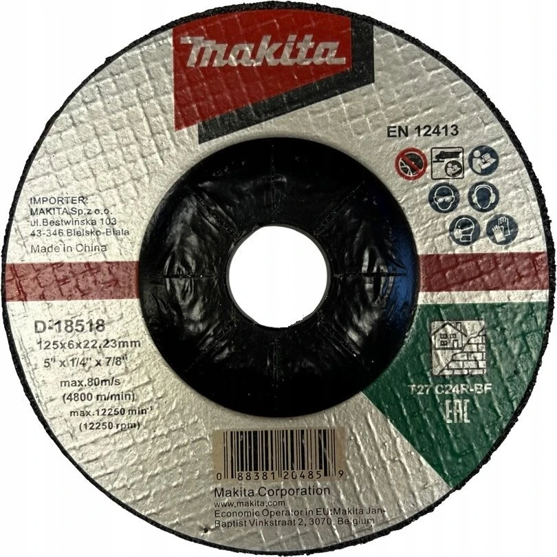 Makita Šlifavimo diskas 125X6 C24R Akmeniui D-18518
