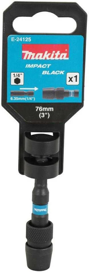Makita Sukimo antgalių laikiklis su griebtuvu, 76mm, Impact Juodas E-24125