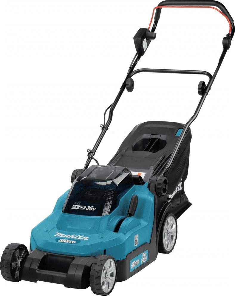 Makita akumuliatorinė vejapjovė DLM382PT2 2x18V 38cm 2x5.0Ah