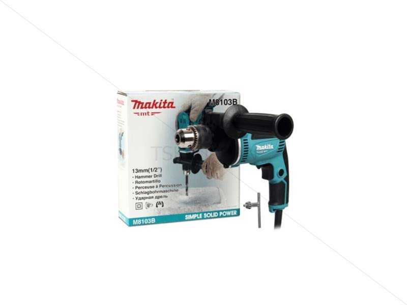 MAKITA smūginis gręžtuvas 430W M8103B KLUCZYK /MT