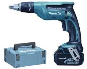 MAKITA ATSUKTUKAS KARTONUI IR GIPS LONDOMS 18V 2x3,0Ah LI-ION MAKPAC DFS451RFJ