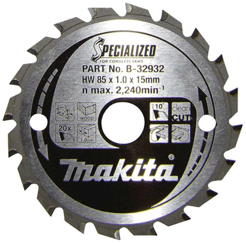 Tarcza tnąca do drewna, 85x15mm, 20 zębów, SPECIALIZED, Makita [B-32932]