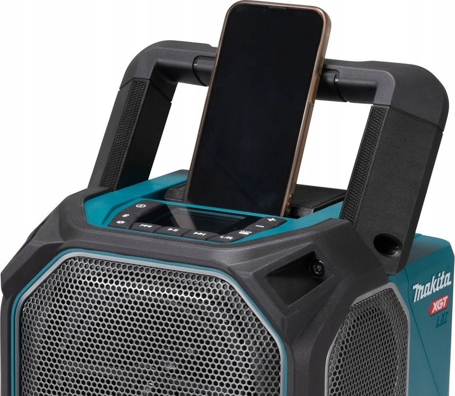 Makita MR014GZ Akumuliatorinis darbinis grotuvas Bluetooth 14.4V-40V/AC, LCD, Integruotas mikrofono stiprintuvas