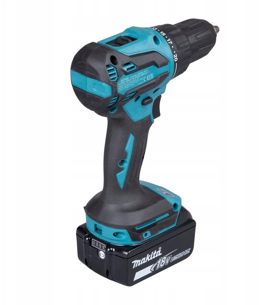 Makita DHP490SF1J Akumuliatorinis smūginis gręžtuvasl 18V, BL, 13mm, 65 Nm, 1x3,0Ah, DC18WC, lagaminas