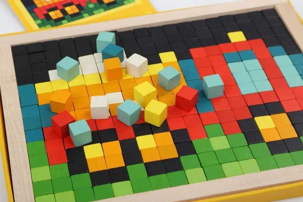 Cubika Mozaika - mediniai pikseliai "Automobiliai" 400 pikselių