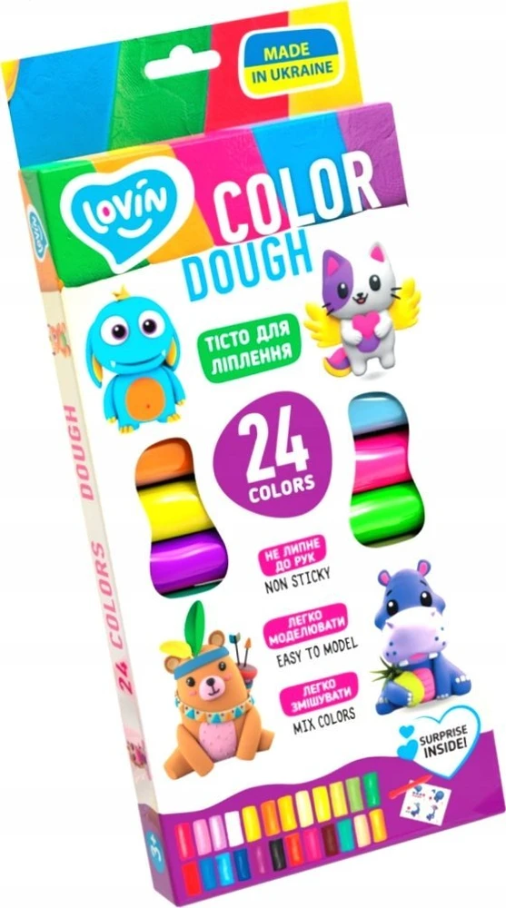 Plastilinas Lovin Color Dough ETC41184, įvairių spalvų